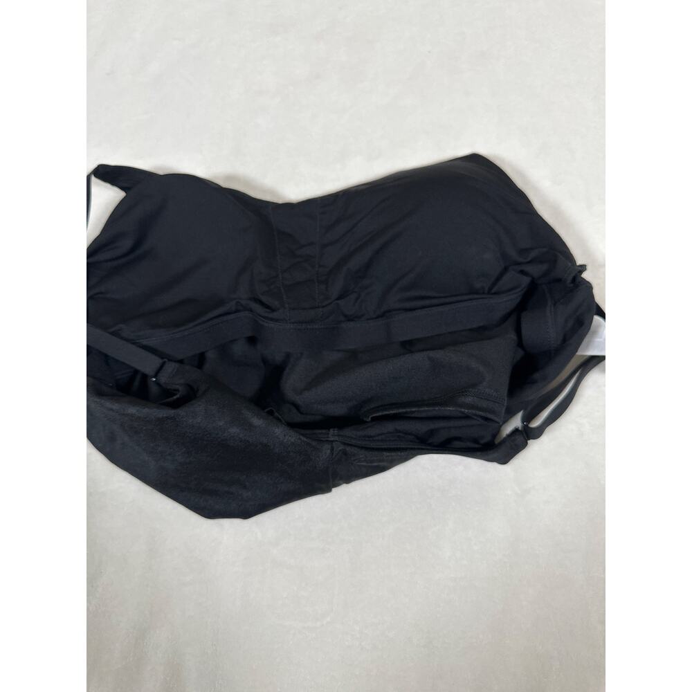 Athleta Black Leopard Print Sports Bra Top Women’s Large Strappy Activewear NWT - Picture 7 of 7